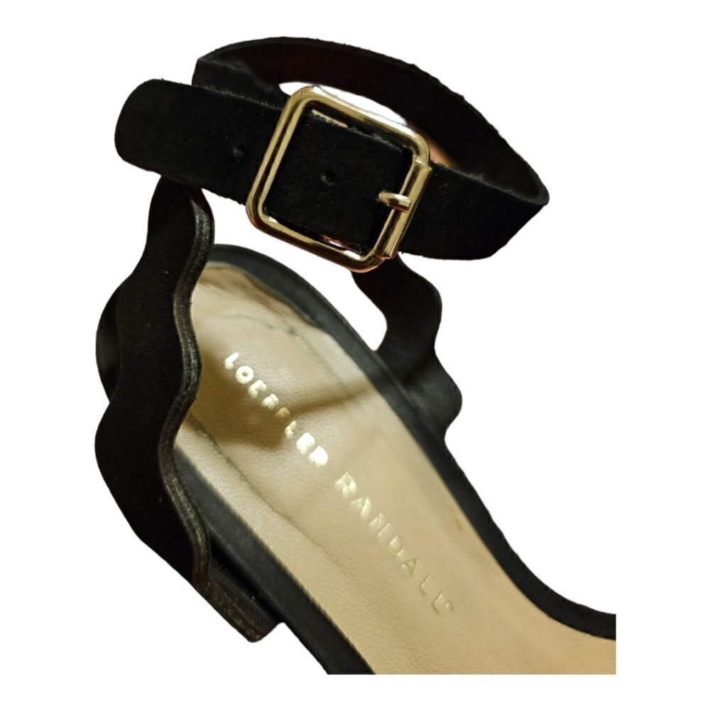 LOEFFLER RANDALL Black Nubuck Heels - Size 8 - Picture 6 of 8